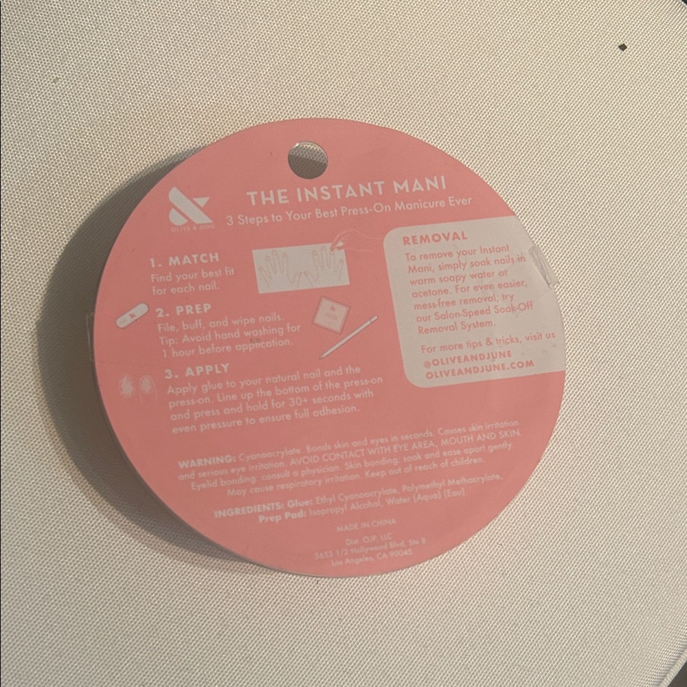 NEW Instant Mani Press-Ons - Pink - Picture 3 of 3
